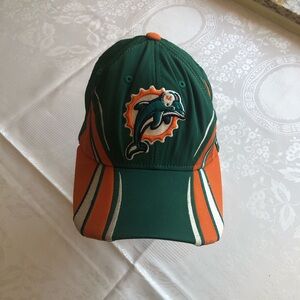 Reebok Hat Cap NFL Miami Dolphins Men’s Embroidered One Size Authentic Sideline